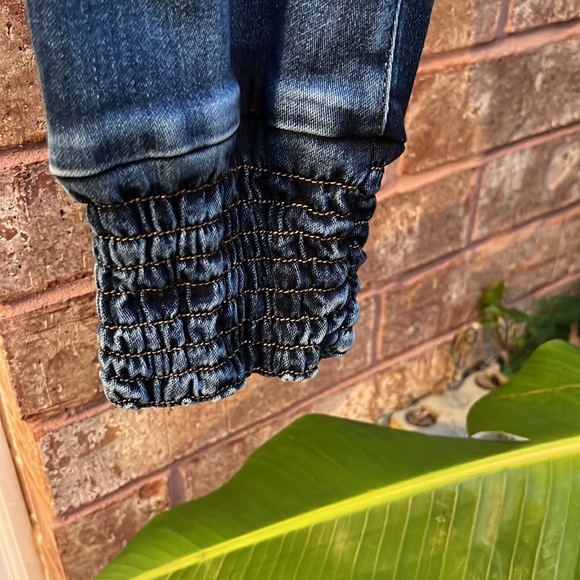 NWT PRPS High-Waist Denim Joggers Denim Blue Size 27 - Picture 5 of 12